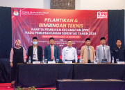 BUPATI BANGGAI HADIRI PELANTIKAN PANITIA PEMILIHAN KECAMATAN UNTUK PEMILU SERENTAK 2024