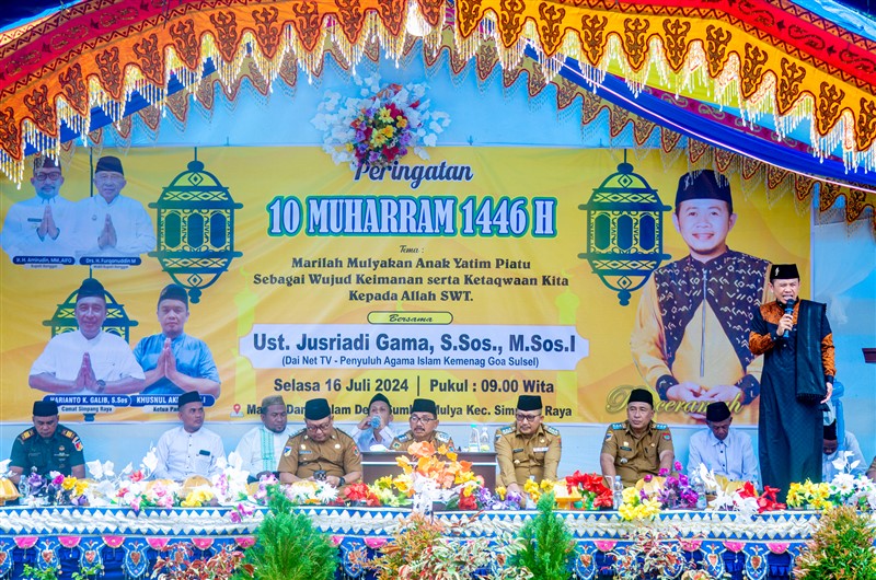 Bupati Banggai Amirudin Hadiri Peringatan 10 Muharram 1446 H di Kecamatan Simpang Raya