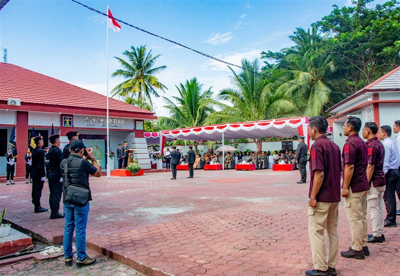 Upacara peringatan HUT Kemenkumham dan Hari Pengayoman Ke-79