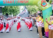 Peringatan HUT RI Ke-79, Wabup Banggai Lepas Lomba Gerak Jalan