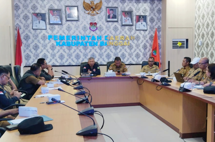 Wakil Bupati Banggai Pimpin Rakor Penanganan Relokasi Korban Kebakaran Pasar Sentral (Foto : Ist)