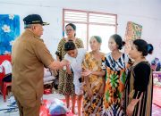 Wakil Bupati Banggai Kunjungi Posko Pengungsi Korban Kebakaran Pasar Sentral Luwuk