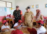 Wabup Banggai Hadiri Pemberian Makanan Bergizi Gratis di Samalore