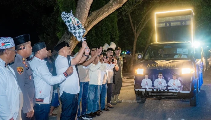 Wakil Bupati Banggai Melepas Pawai Takbir Sambut Idul Fitri 1446 H