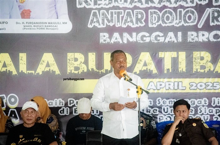 Sambutan Bupati Banggai dibacakan Staf Ahli Bupati