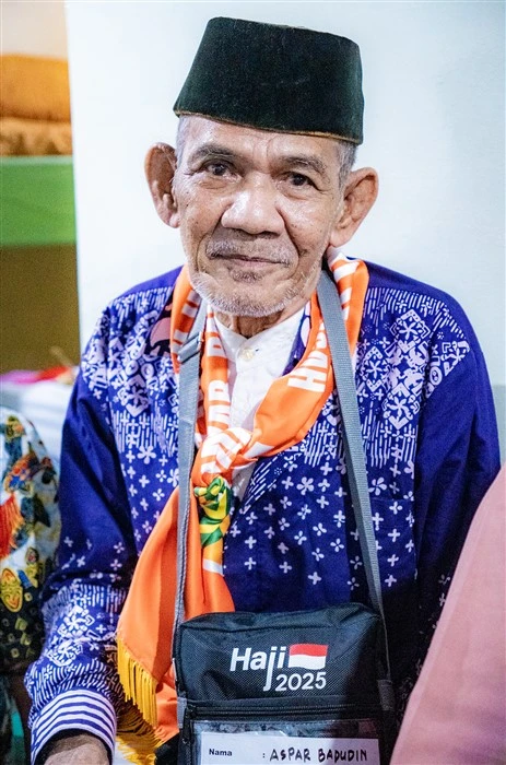 Aspar Badudin, salah-seorang Calon Jamaah Haji asal Desa Kambani.