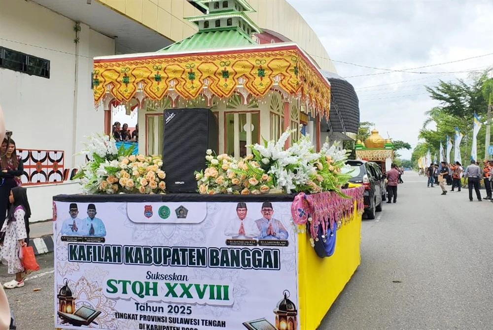 Kafilah Kabupaten Banggai pada STQH XXVIII Tahun 2025 di Poso