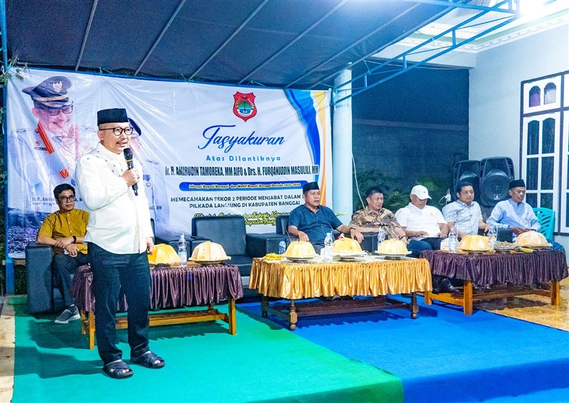 Sepatah-kata Bupati Banggai H. Amirudin.