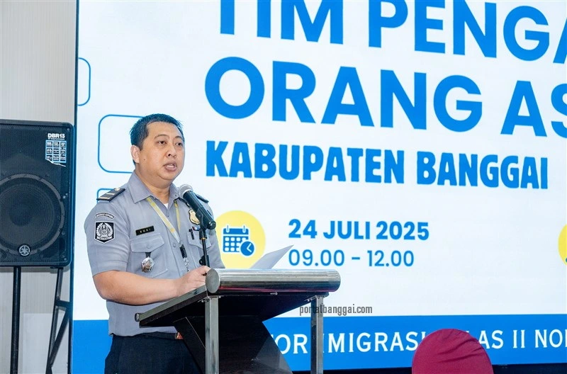 Kepala Sub Seksi Penindakan Keimigrasian Kantor Imigrasi Kelas II Non TPI Banggai Bobi Ardiansyah.