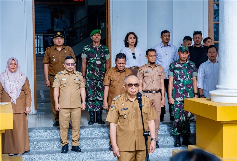 Pembukaan Pusdiklat Paskibraka Kabupaten Banggai turut dihadiri Bupati Banggai H. Amirudin