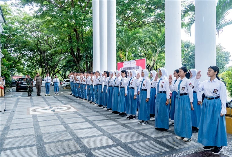 Salam Pancasila dari Calon Anggota Paskibraka Kabupaten Banggai