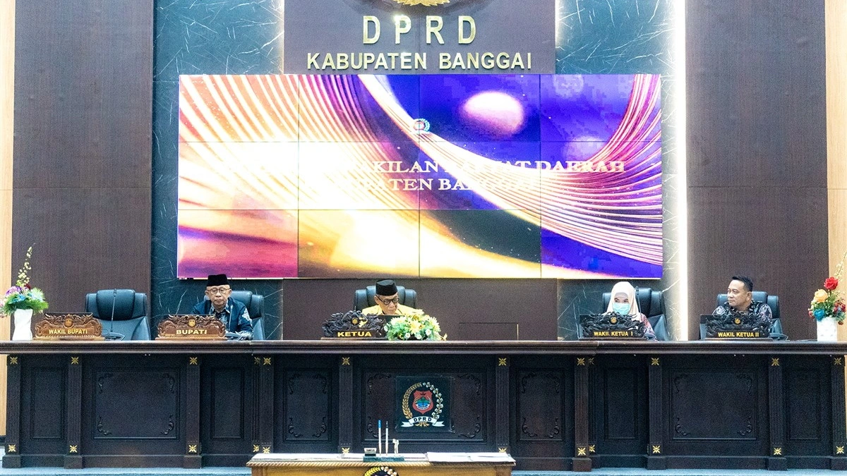 Sidang Paripurna DPRD Dipimpin Ketua DPRD Kabupaten Banggai.