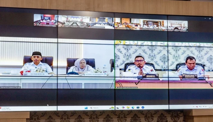 Bupati Banggai H. Amirudin Hadiri Rakor TPID Yang Dipimpin Gubernur Sulteng