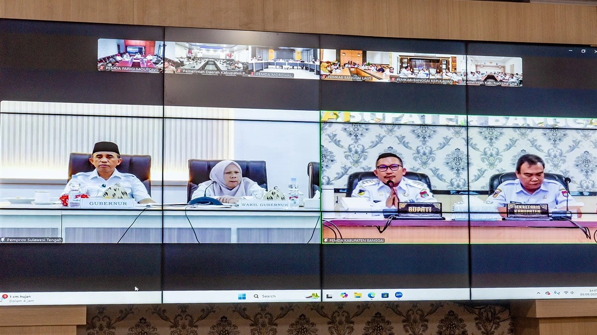 Bupati Banggai H. Amirudin Hadiri Rakor TPID Yang Dipimpin Gubernur Sulteng